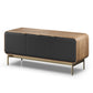 BDI Plume 8077 Triple Wide Media Cabinet (Natural Walnut, Bronze)