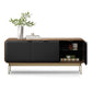 BDI Plume 8077 Triple Wide Media Cabinet (Natural Walnut, Bronze)