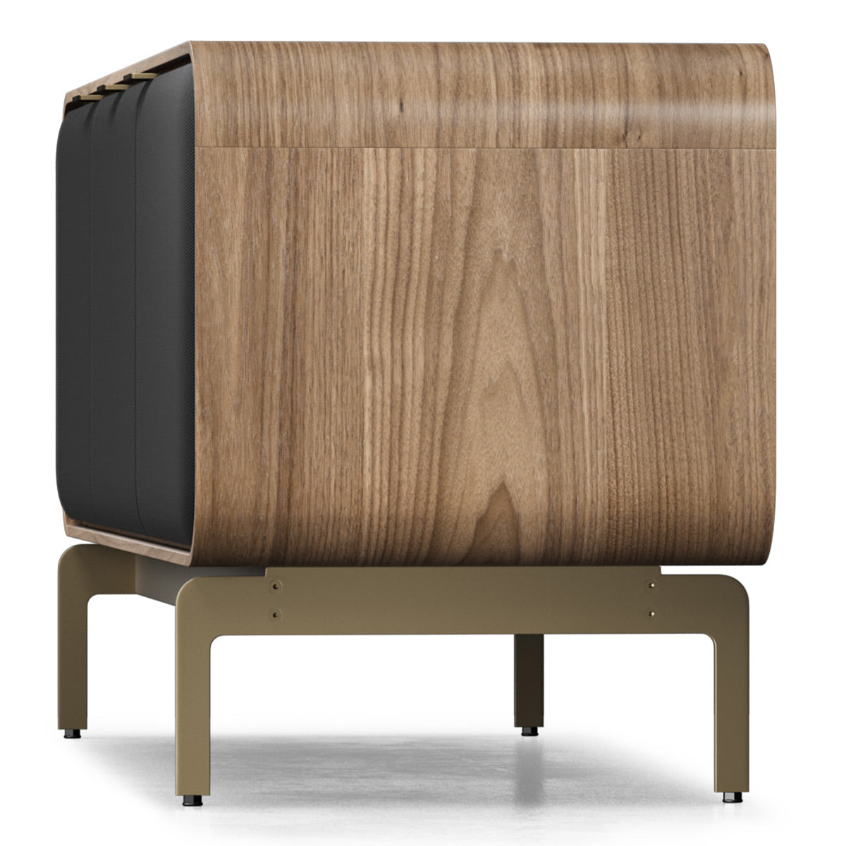 BDI Plume 8077 Triple Wide Media Cabinet (Natural Walnut, Bronze)