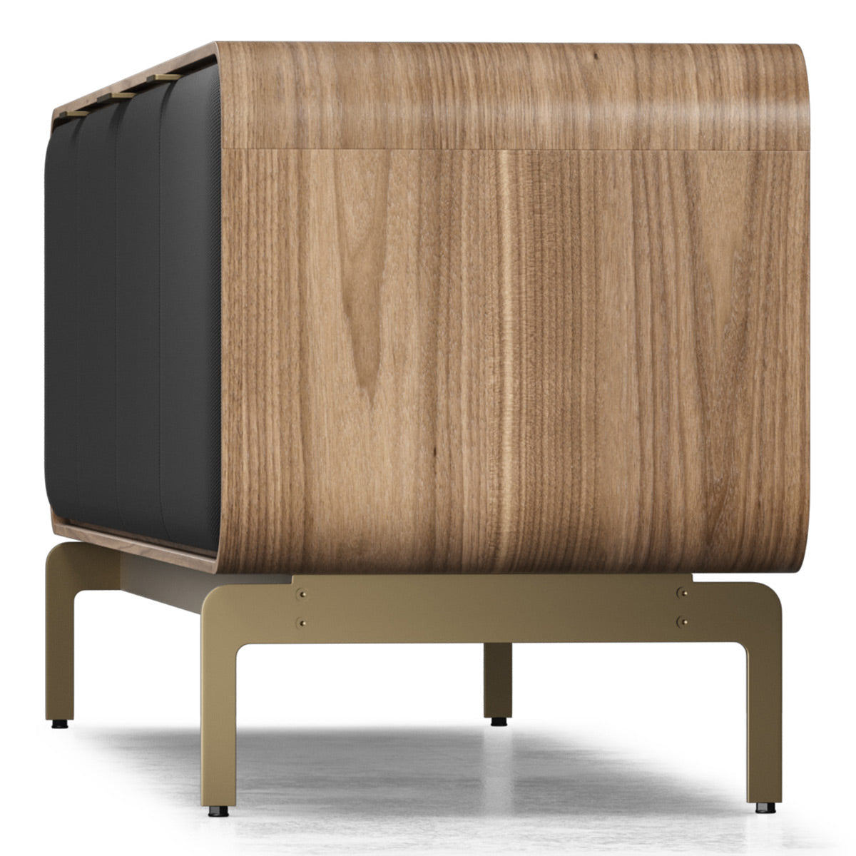 BDI Plume 8079 Quad Wide Media Cabinet (Natural Walnut, Bronze)