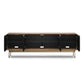 BDI Plume 8079 Quad Wide Media Cabinet (Natural Walnut, Bronze)