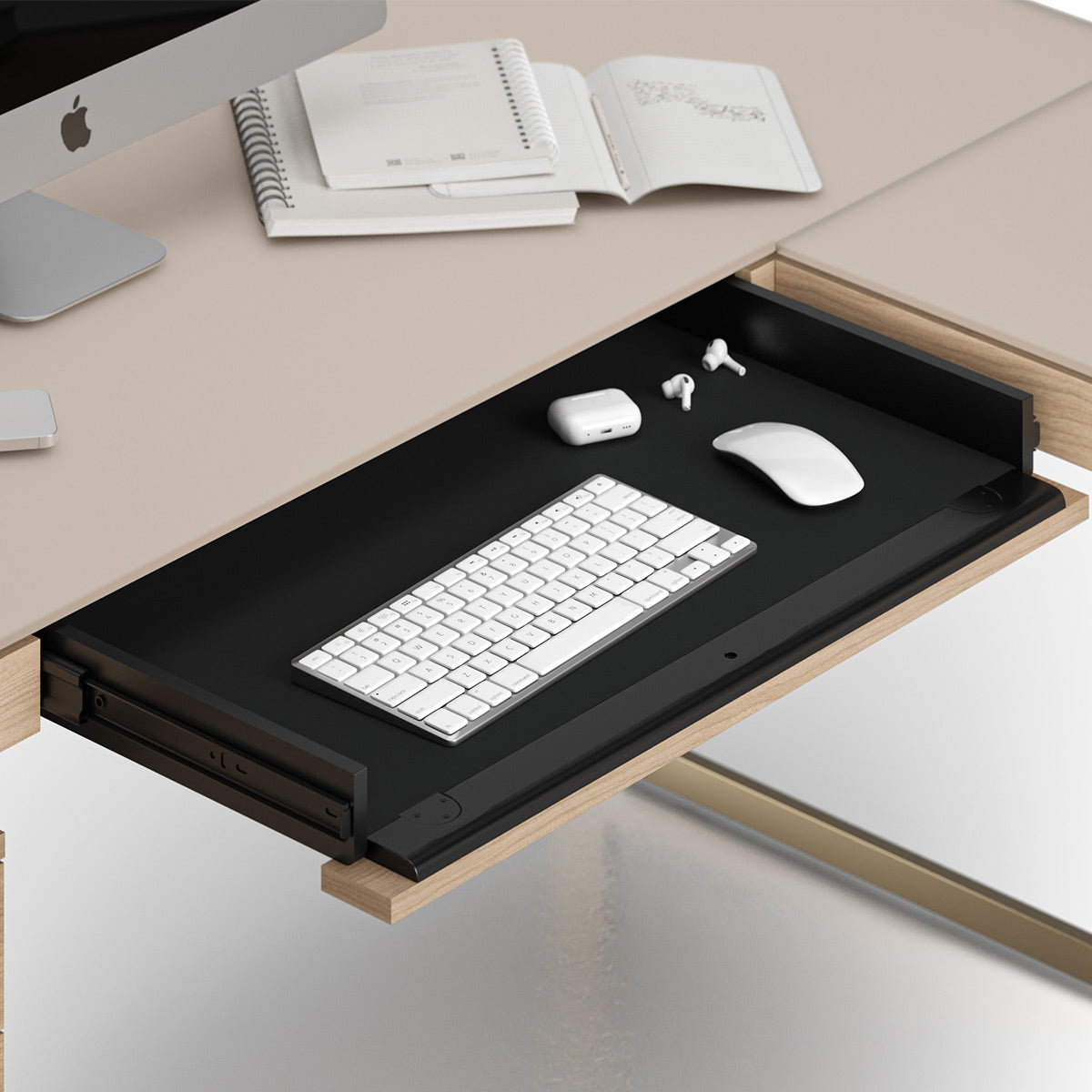 BDI Sequel Studio 6601 Desk (Neo Oak, Bronze)