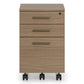 BDI Sequel Studio 6607 Mobile File Pedestal (Neo Oak, Bronze)