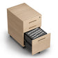 BDI Sequel Studio 6607 Mobile File Pedestal (Neo Oak, Bronze)