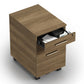 BDI Sequel Studio 6607 Mobile File Pedestal (Neo Walnut, Bronze)