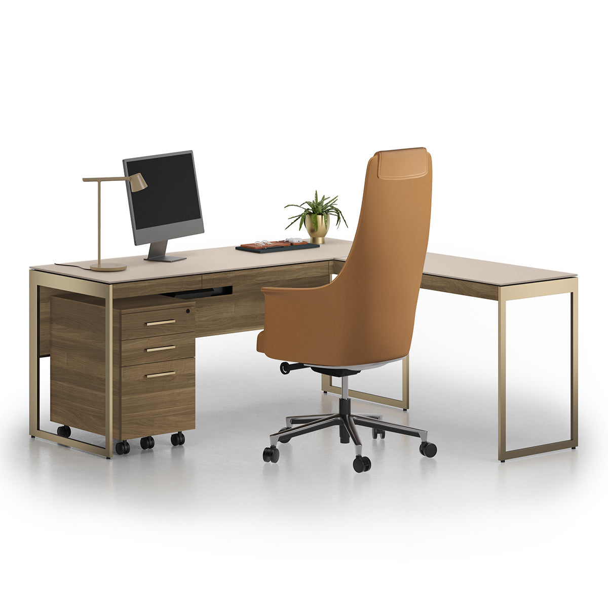 BDI Sequel Studio 6612 Return (Neo Walnut, Bronze)