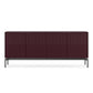 BDI Zig 7649 Storage Credenza (Merlot Finish, Brushed Carbon)