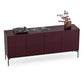 BDI Zig 7649 Storage Credenza (Merlot Finish, Brushed Carbon)