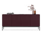 BDI Zig 7649 Storage Credenza (Merlot Finish, Brushed Carbon)