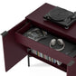 BDI Zig 7649 Storage Credenza (Merlot Finish, Brushed Carbon)