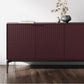 BDI Zig 7649 Storage Credenza (Merlot Finish, Brushed Carbon)