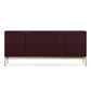 BDI Zig 7649 Storage Credenza (Merlot, Brushed Brass)