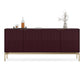 BDI Zig 7649 Storage Credenza (Merlot, Brushed Brass)