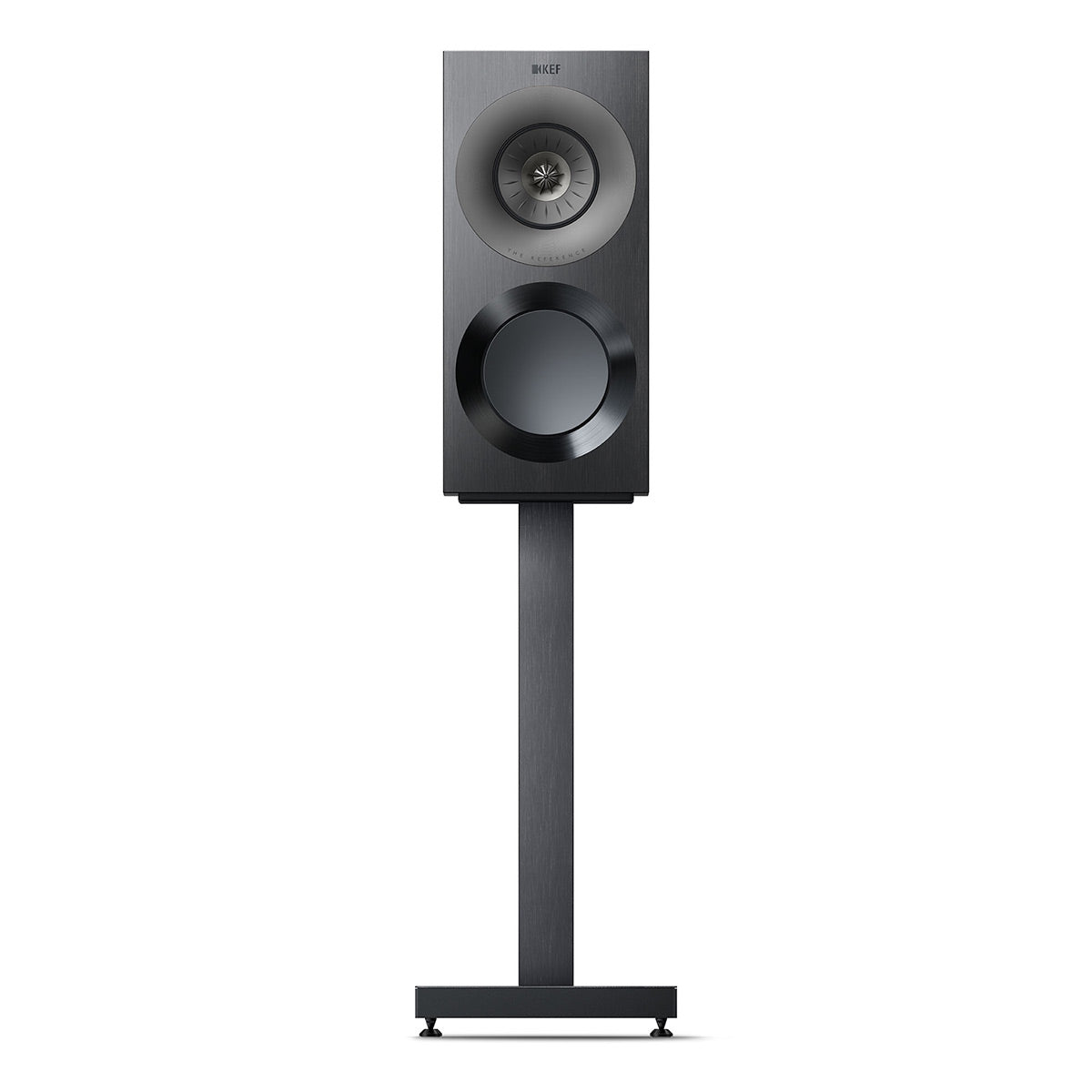 KEF Reference 1 Meta Bookshelf Speaker - Pair (High-Gloss Black/Grey)