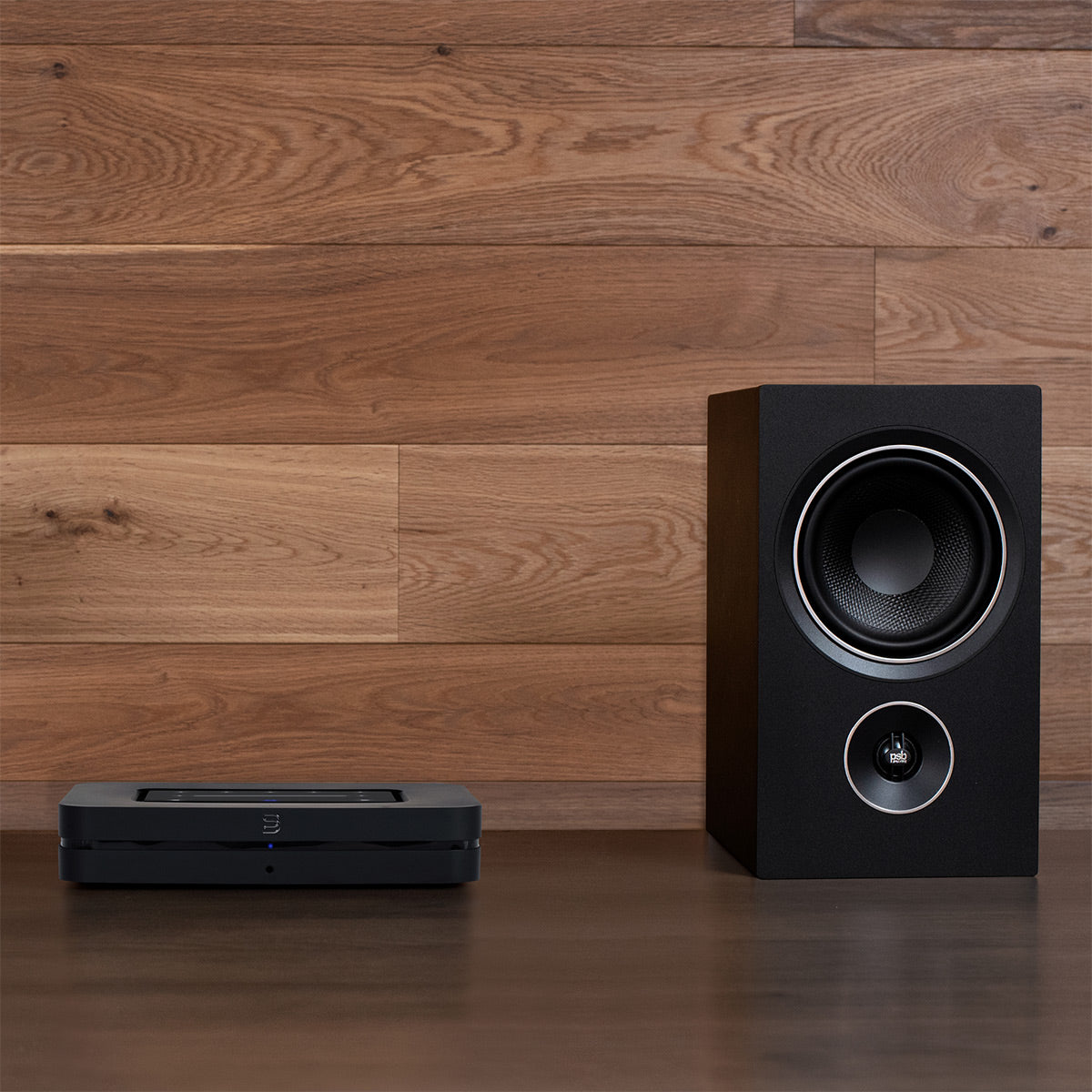 NAD Electronics C 328 Hybrid Digital Integrated Amplifier with Bluesound Node Wireless Multi-Room Hi-Res Music Streamer (Black)