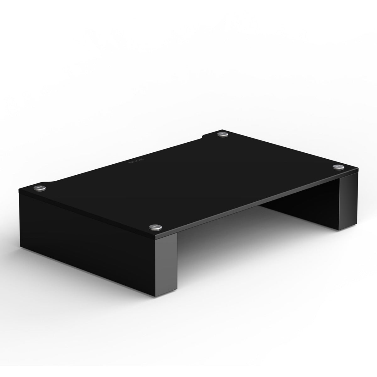BLOK Stax 2G 120 Modular Stand Add-On Shelf (Black Glass/High Gloss Black)