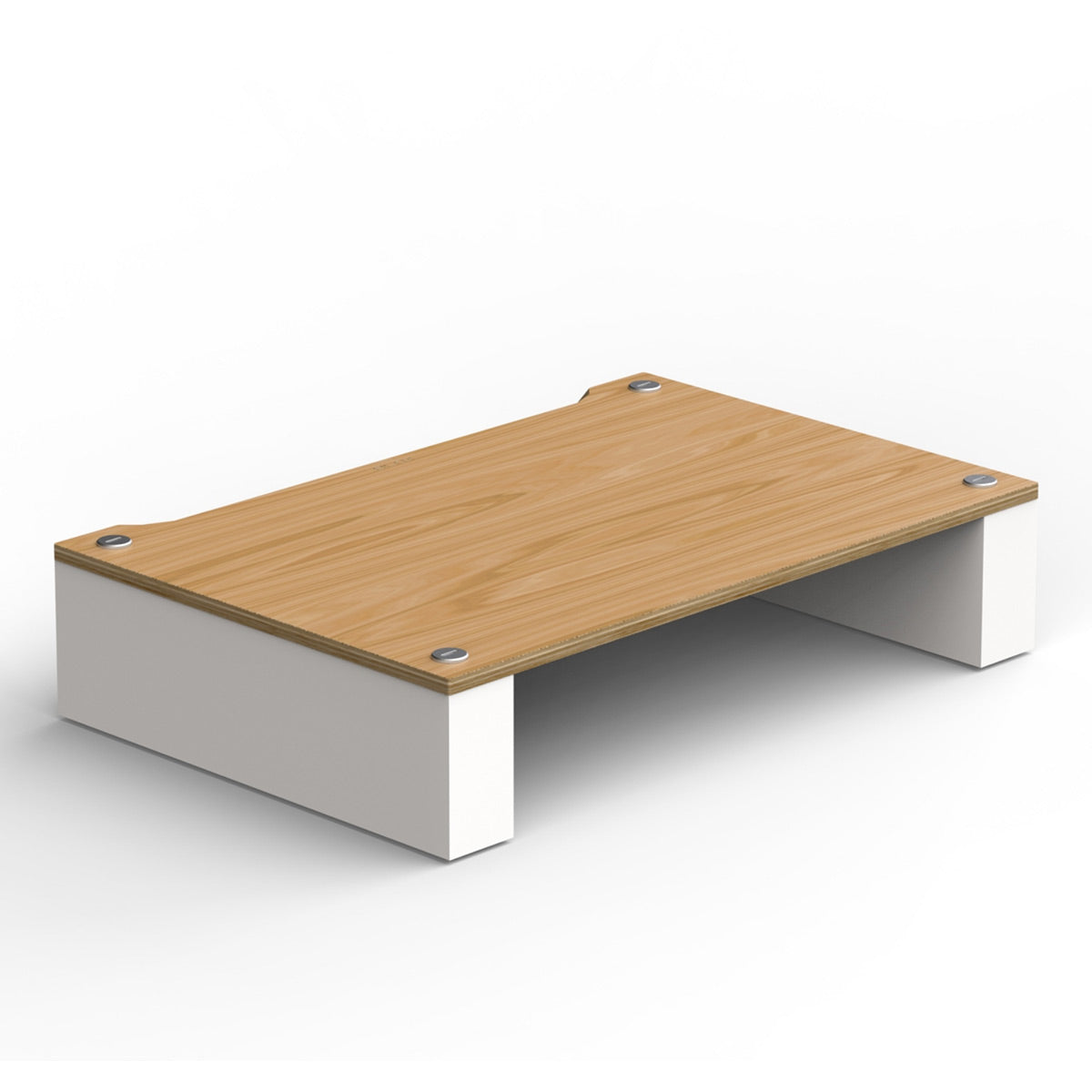 BLOK Stax 2G 120 Modular Stand Add-On Shelf (Natural Ash / Satin White)