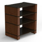 BLOK Stax 2G 4 Shelf Collection Modular Hi-Fi Stand (Black Ash/Natural Walnut)