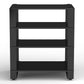 BLOK Stax 2G 4 Shelf Collection Modular Hi-Fi Stand (Black Glass/High Gloss Black)