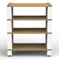 BLOK Stax 2G 4 Shelf Collection Modular Hi-Fi Stand (Natural Ash/Satin White)