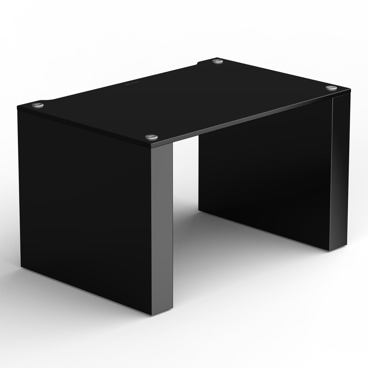 BLOK Stax 2G LP Modular Stand Add-On Turntable Shelf (Black Glass/High Gloss Black)