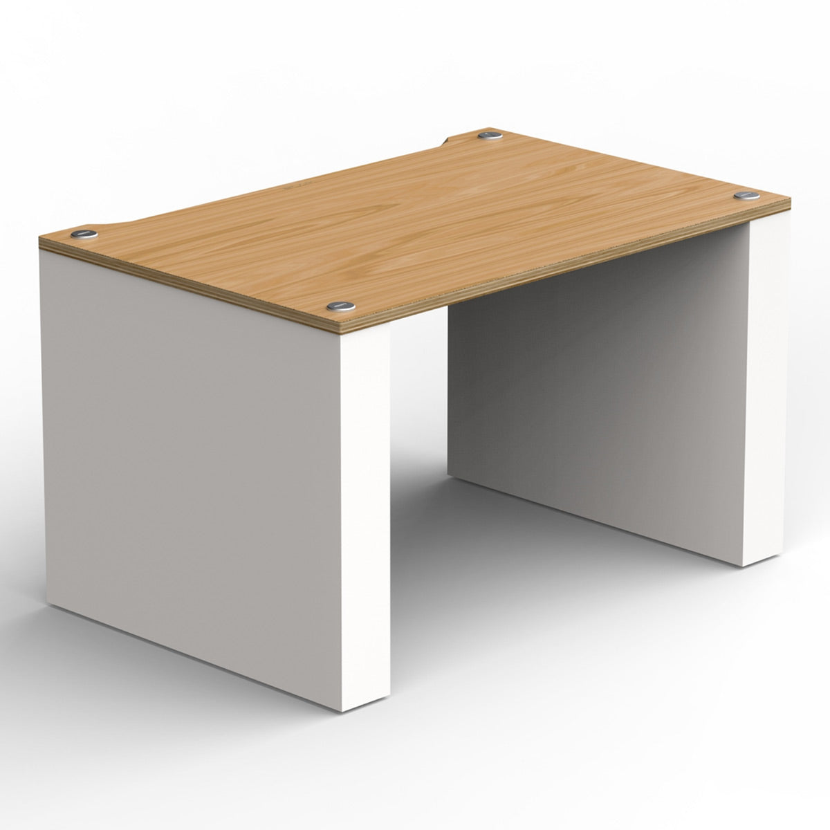 BLOK Stax 2G LP Modular Stand Add-On Turntable Shelf (Natural Ash/Satin White)