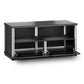 Salamander Designs Synergy 223 Twin AV Cabinet (Black Oak with Black Glass & Aluminum Posts)