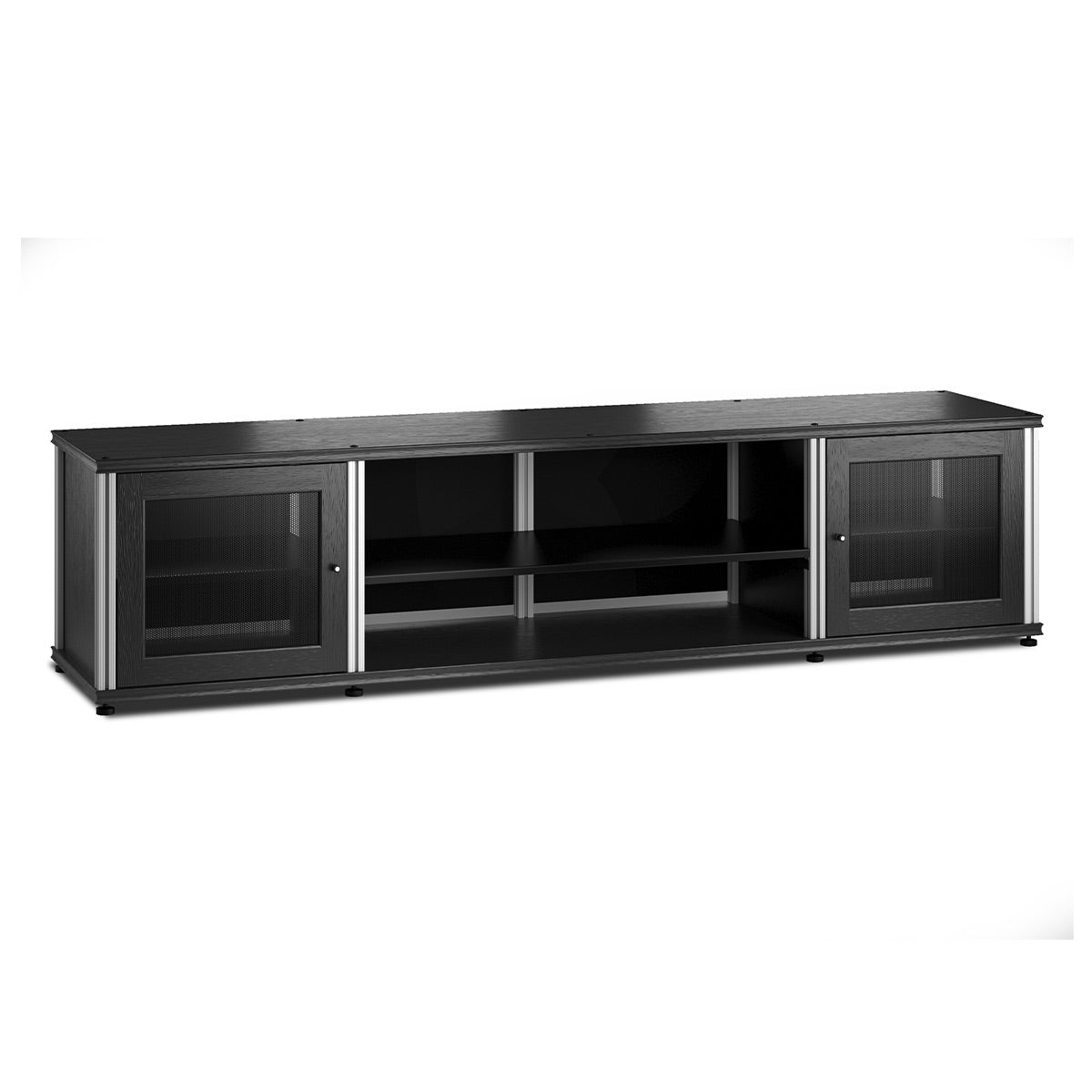 Salamander Designs Synergy 248 Quad AV Cabinet (Black Oak with Aluminum Posts)