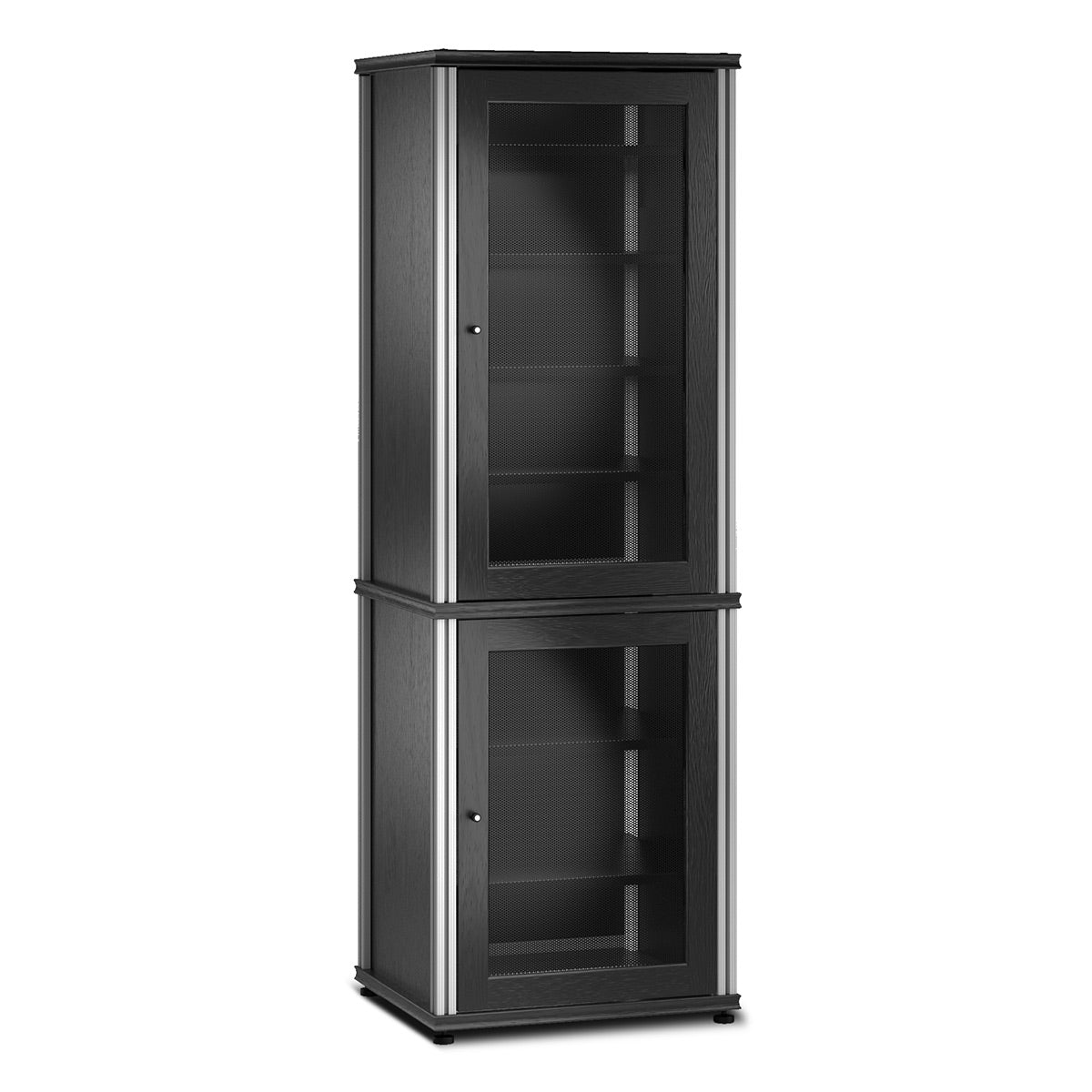 Salamander Designs Synergy 703 AV Cabinet (Black Oak with Aluminum Posts)