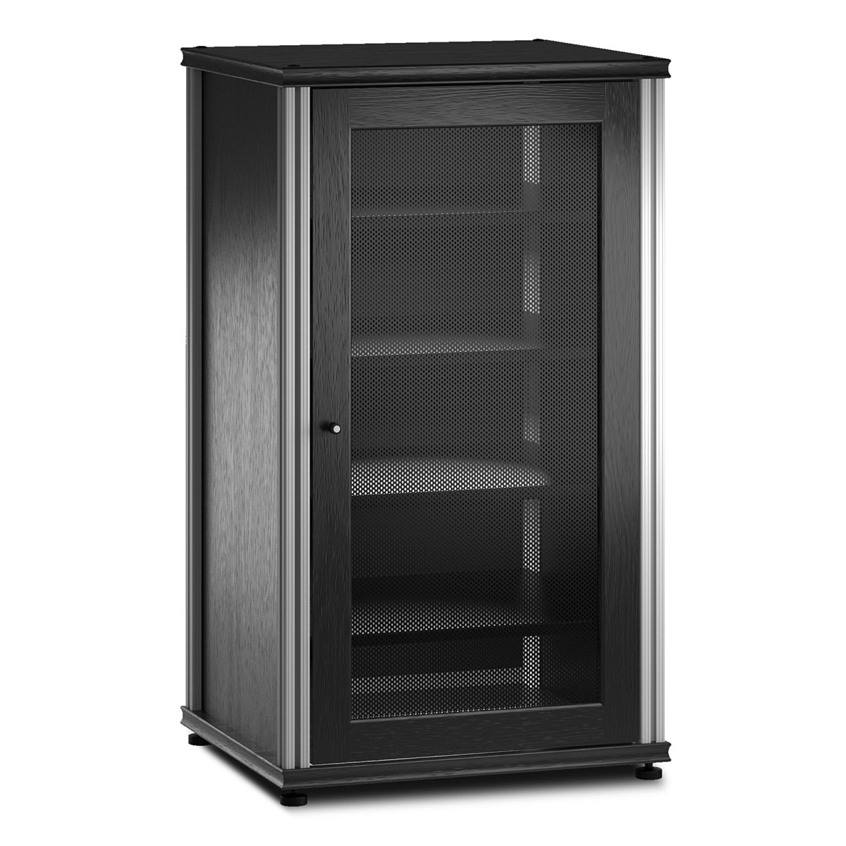 Salamander Designs Synergy 402 AV Cabinet (Black Oak with Aluminum Posts)