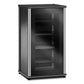 Salamander Designs Synergy 402 AV Cabinet (Black Oak with Black Glass Doors & Aluminum Posts)