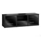 Salamander Designs Synergy 236 Triple AV Cabinet (Black Oak with Black Glass & Black Posts)