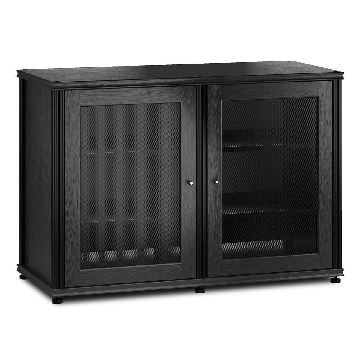 Salamander Designs Synergy 323 Twin AV Cabinet (Black Oak with Black Posts)