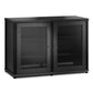 Salamander Designs Synergy 323 Twin AV Cabinet (Black Oak with Black Posts)