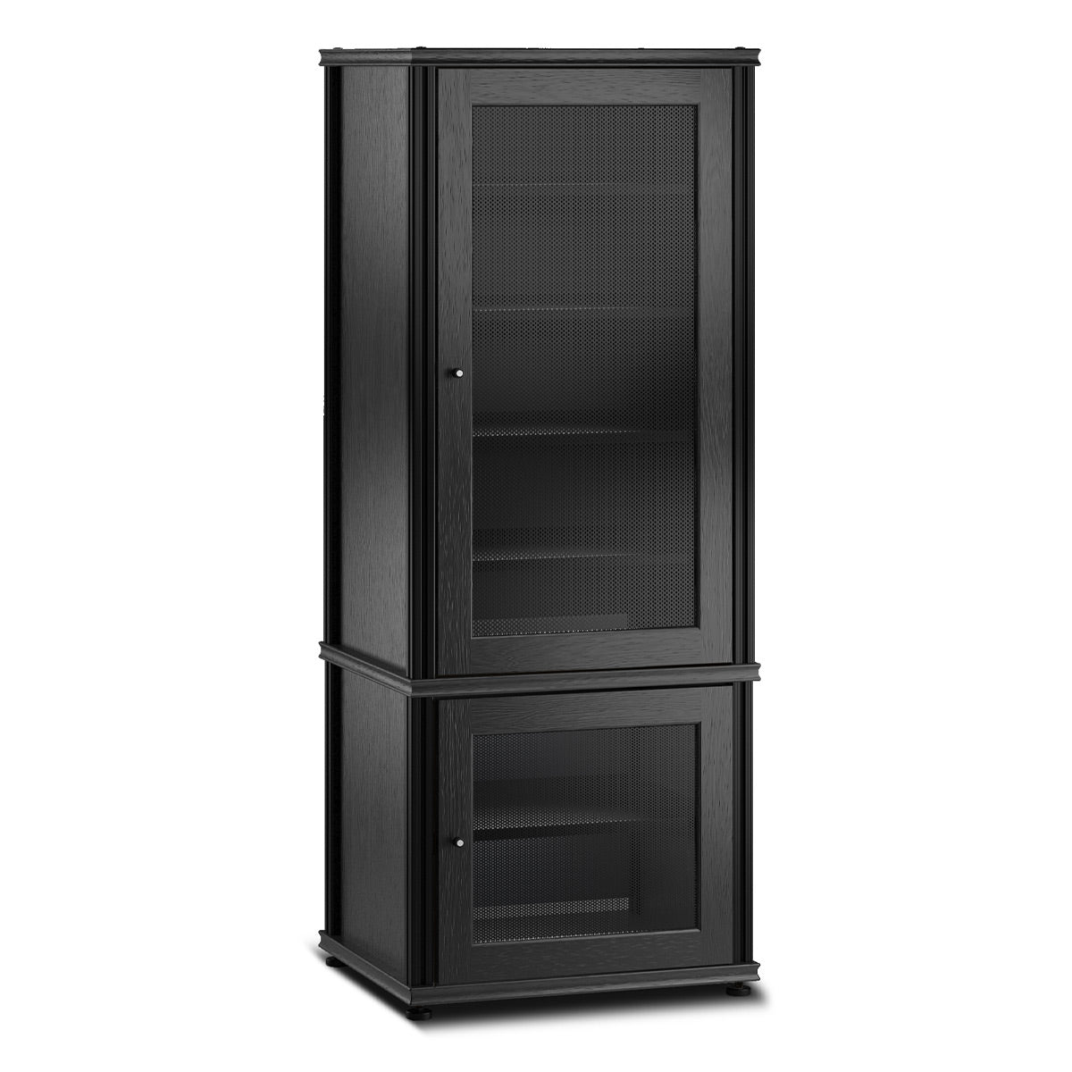 Salamander Designs Synergy 603 Single AV Cabinet (Black Oak with Black Posts)