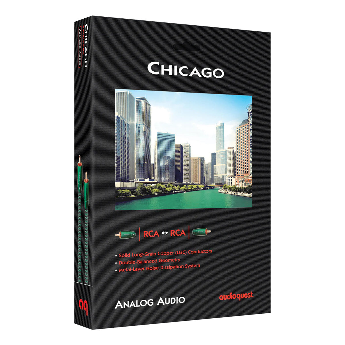 AudioQuest Chicago RCA Analog Audio Interconnect Cable - Pair (6.56 ft.)