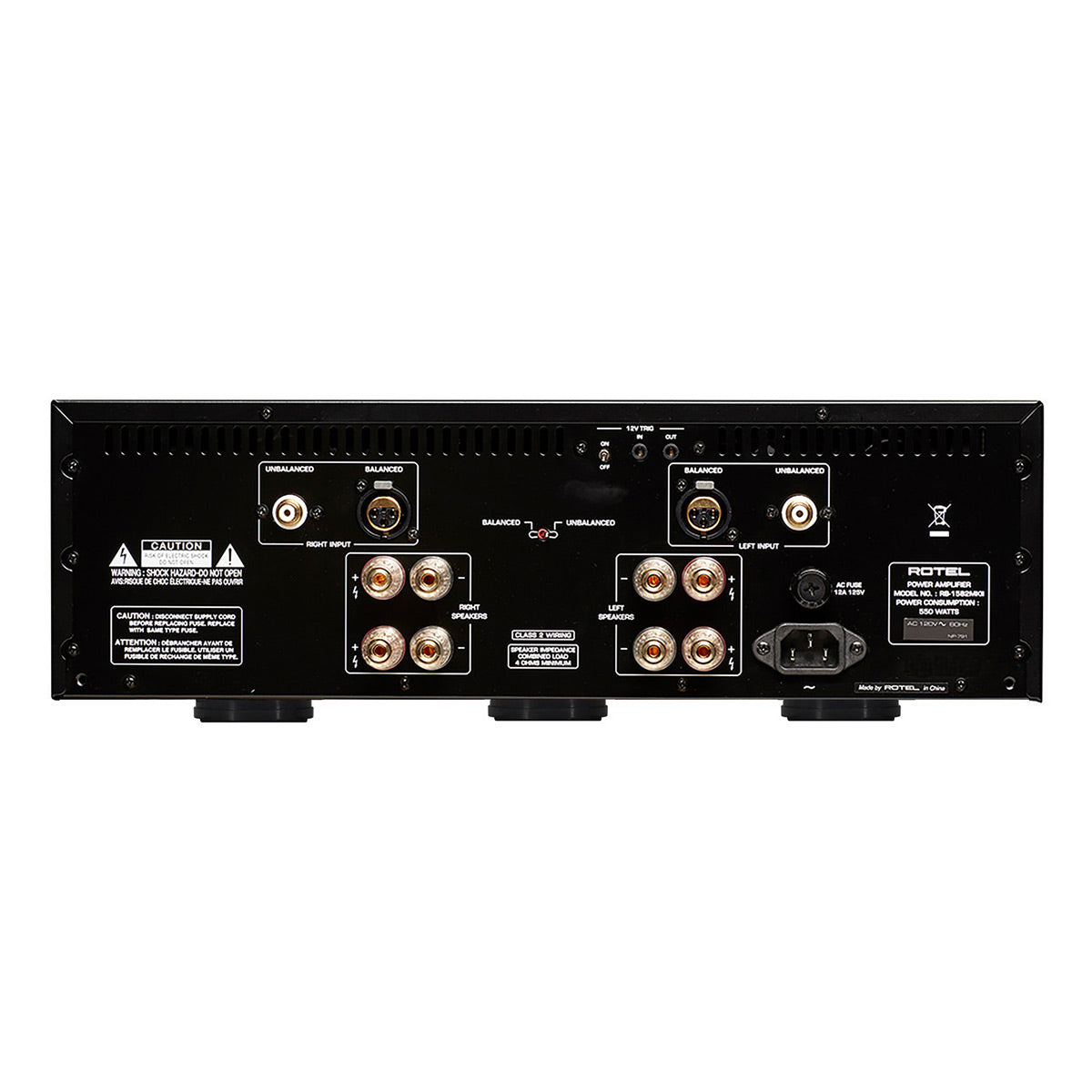 Rotel RB-1582 MKII Stereo Amplifier (Black)