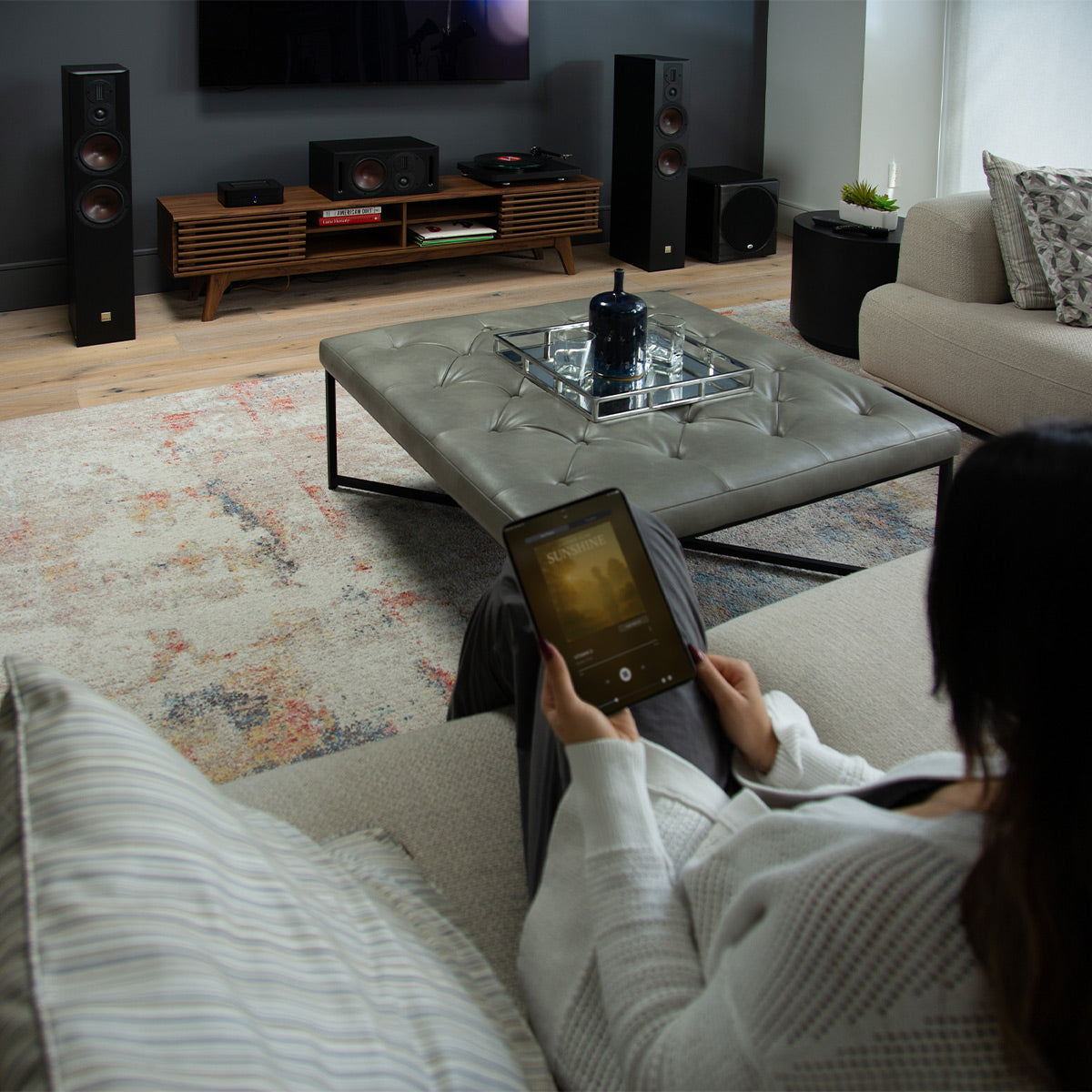 Bluesound Powernode Multi-Room Wireless Music Streaming Amplifier with RC1 Remote (Black)