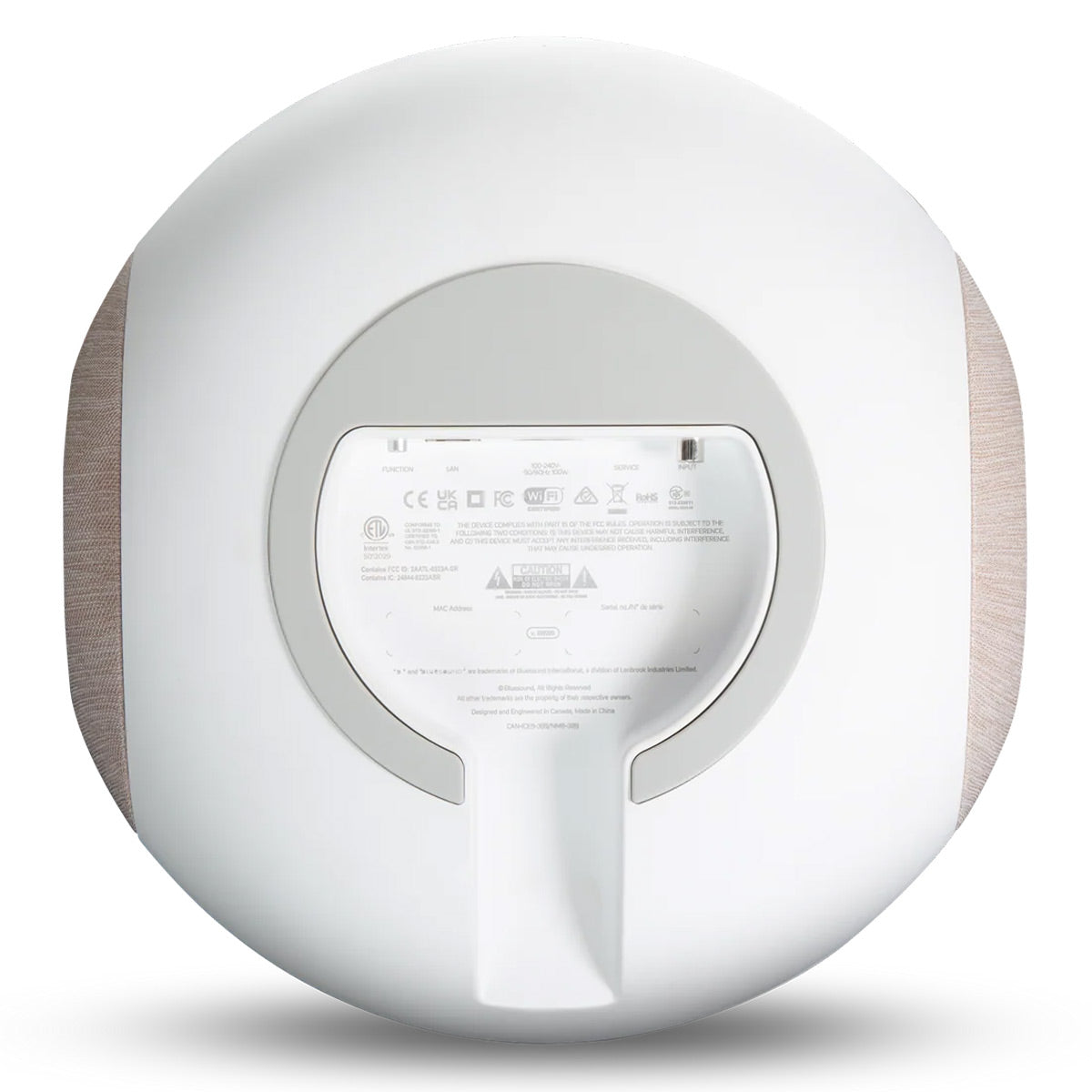 Bluesound PULSE SUB BluOS Wireless Powered Subwoofer (White/Tan)