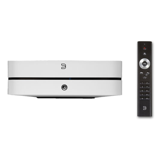 Bluesound Powernode Multi-Room Wireless Music Streaming Amplifier with RC1 Remote (White)