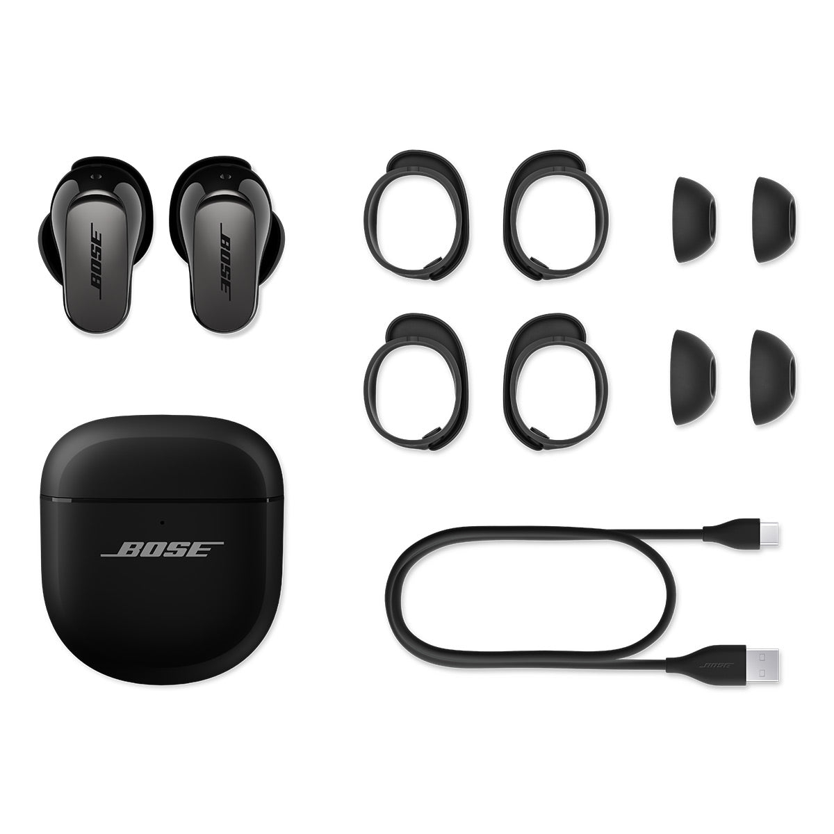Bose QuietComfort Ultra Wireless Noise Cancelling Earbuds (2nd Gen, Black)