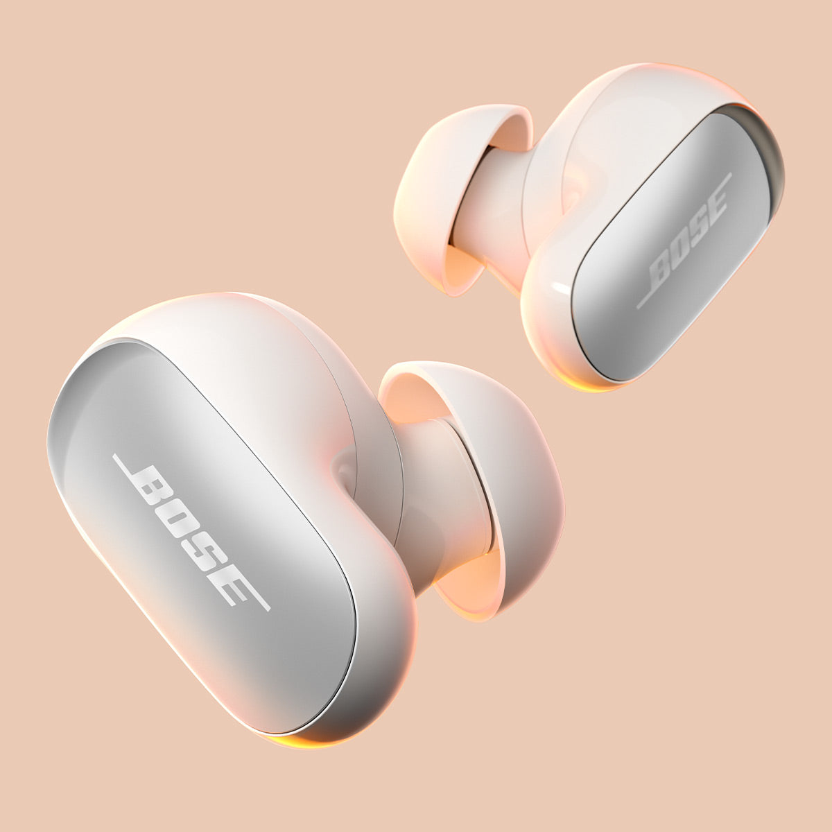 Bose QuietComfort Ultra Wireless Noise Cancelling Earbuds (2nd Gen, White Smoke)