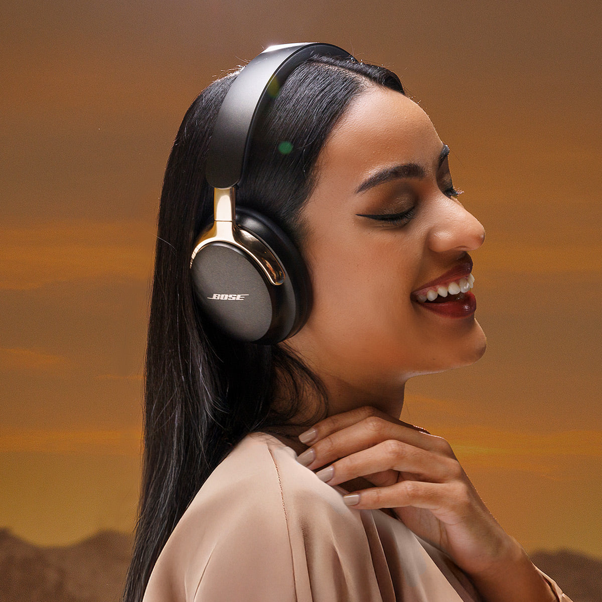 Bose QuietComfort Ultra Wireless Noise Cancelling Headphones (2nd Gen, Gold)