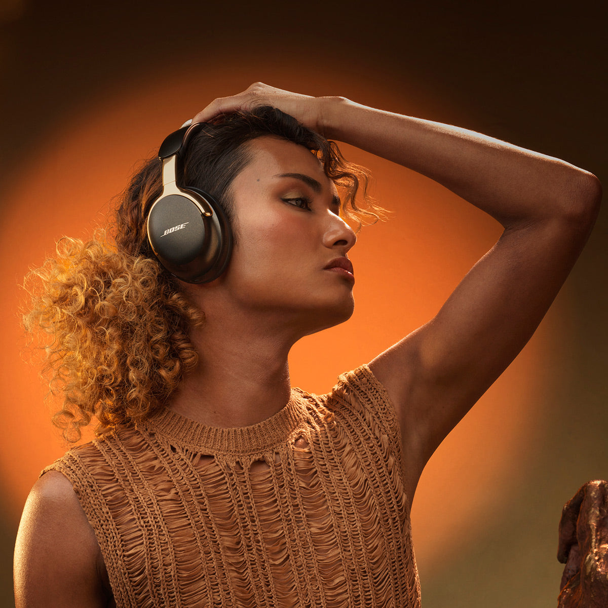 Bose QuietComfort Ultra Wireless Noise Cancelling Headphones (2nd Gen, Gold)