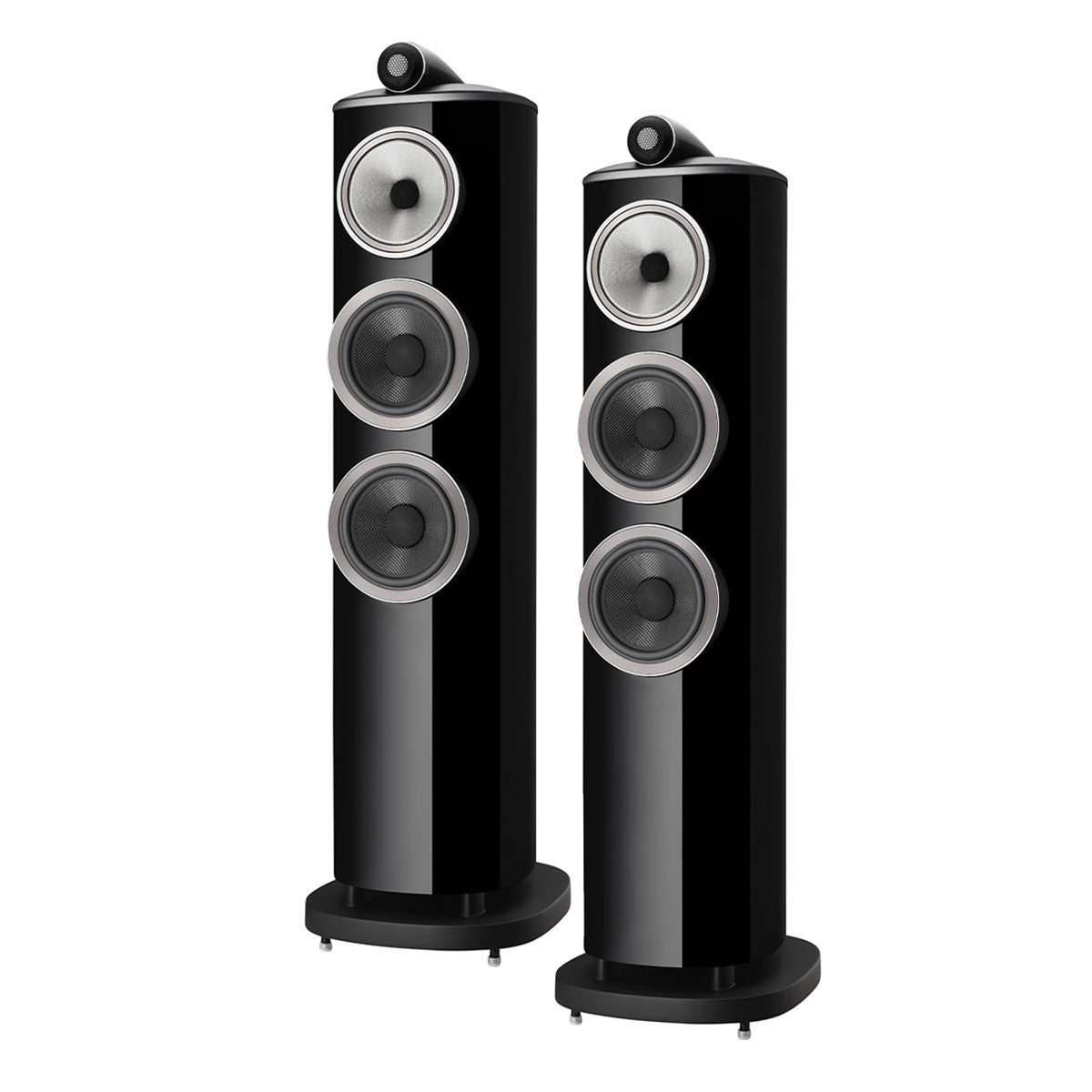 Bowers & Wilkins 804 D4 3-Way Floorstanding Speaker - Pair (Gloss Black)