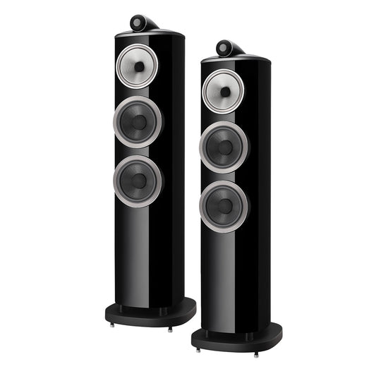 Bowers & Wilkins 804 D4 3-Way Floorstanding Speaker - Pair (Gloss Black)
