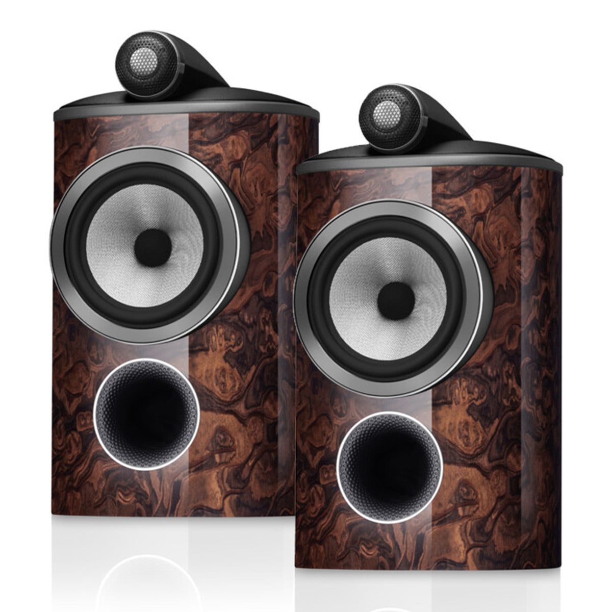 Bowers & Wilkins 805 D4 Signature 2-Way Bookshelf Speaker - Pair (California Burl Gloss)