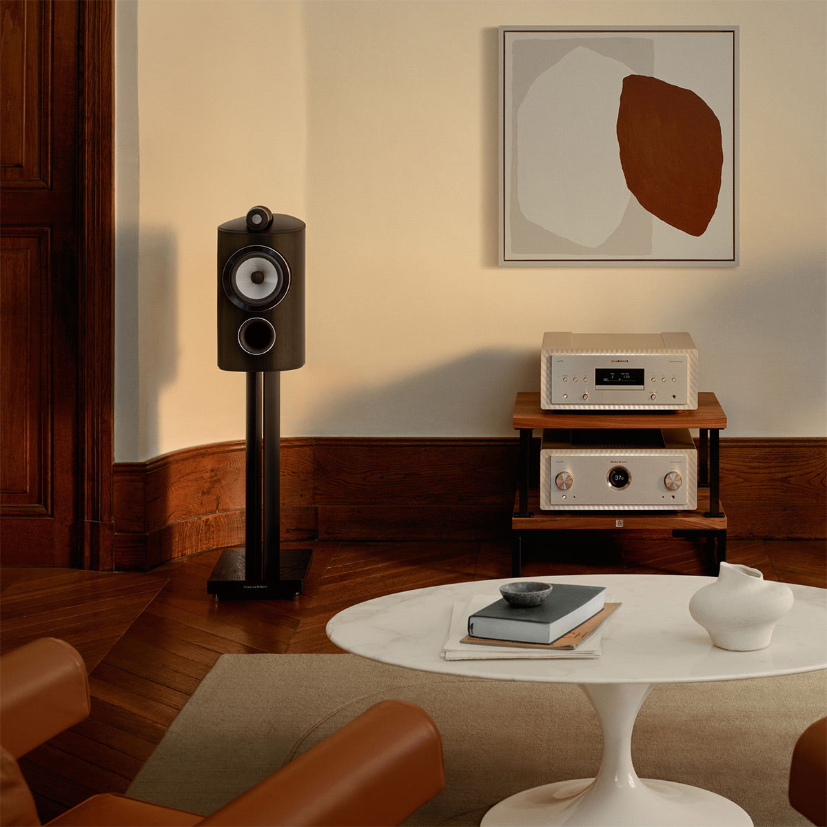Bowers & Wilkins 805 D5 Diamond Series 3-Way Bookshelf Speaker - Each (Dark Walnut)