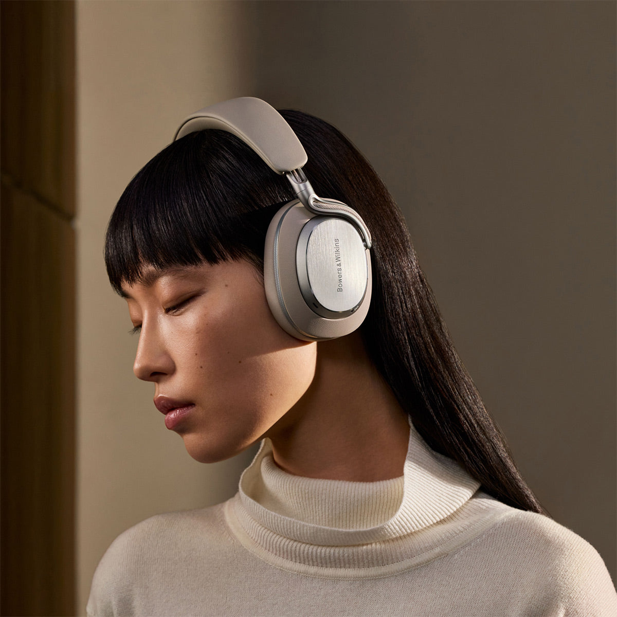 Bowers & Wilkins Px8 S2 Wireless Noise Canceling Bluetooth Headphones (Warm Stone)
