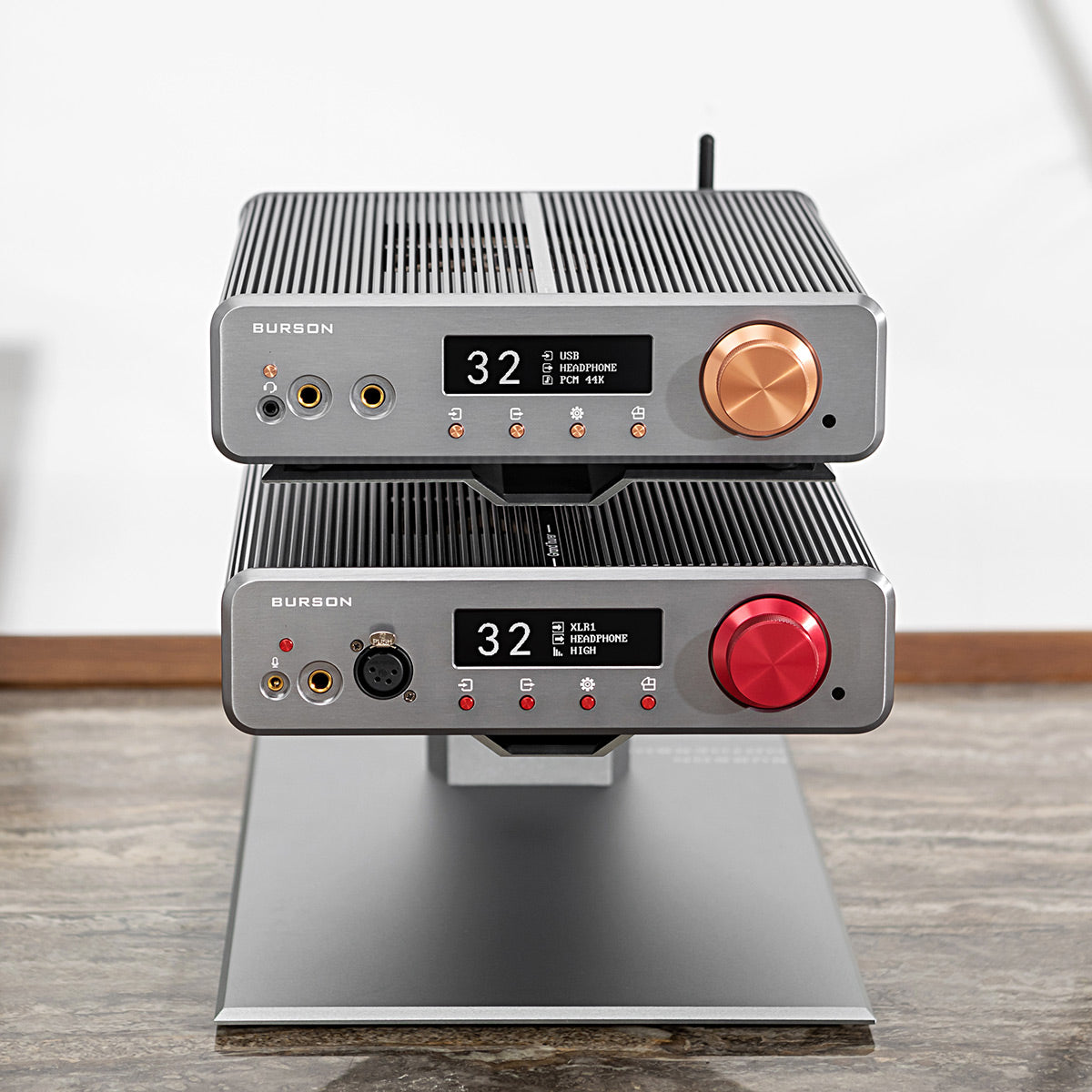 Burson Audio Mothership Equipment Stand - 2 Levels (Copper Gold)